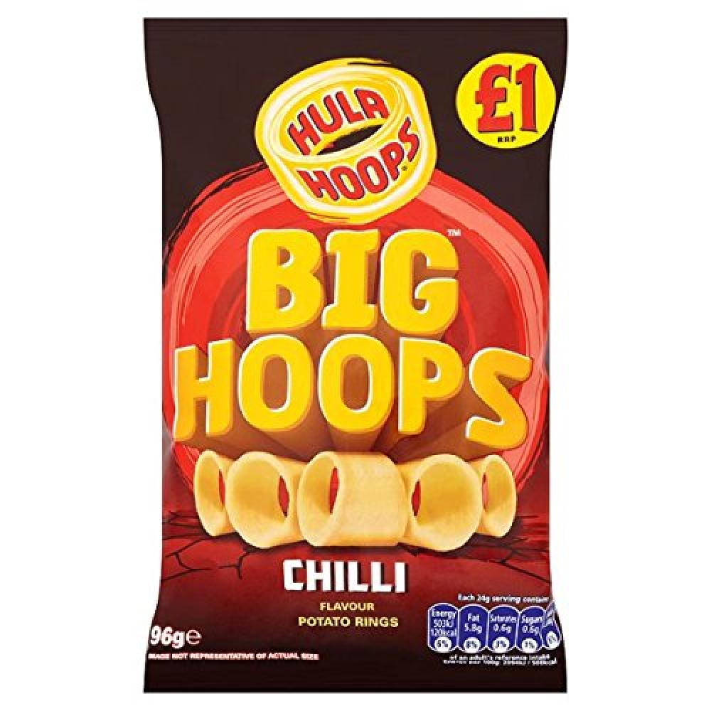 Hula Hoops Big Hoops Chilli Flavour 96g | Approved Food