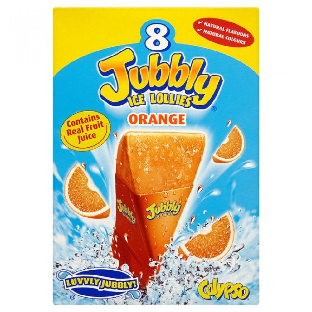 Calypso Jubbly Orange Ice Lollies 8 x 62ml | Approved Food