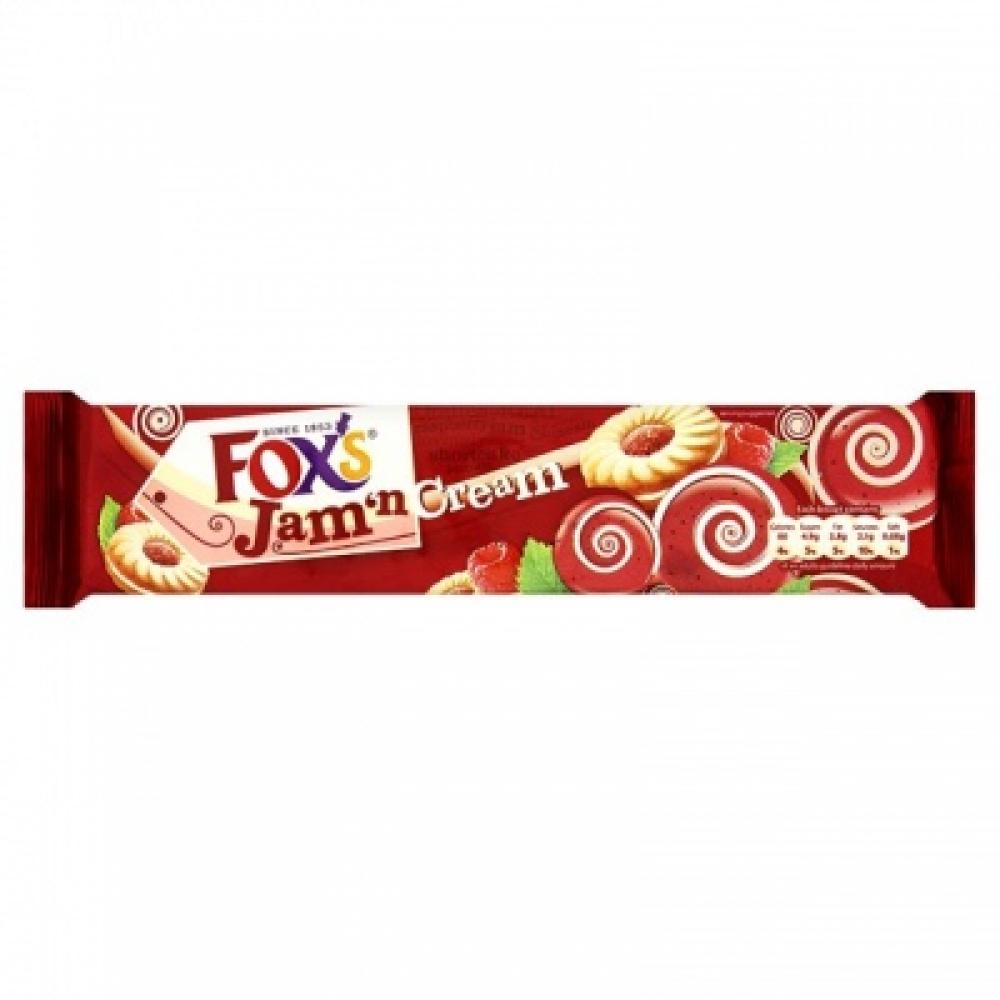 Foxs Jam N Cream Shortcake Biscuits 150g Approved Food 