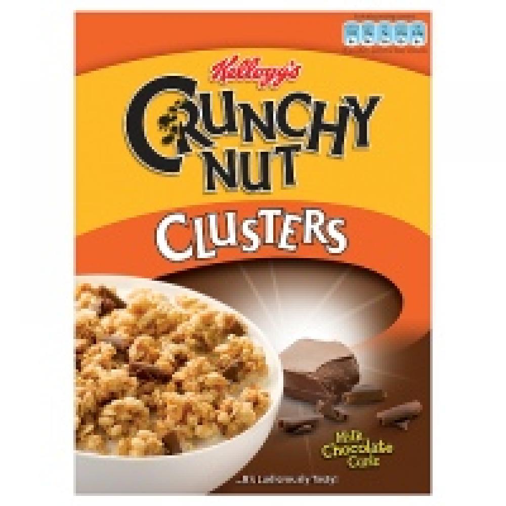 Kelloggs Crunchy Nut Clusters Milk Chocolate Curls 500g
