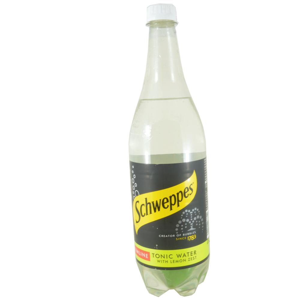 Schweppes Slimline Tonic Water Bottle, 1 Litre