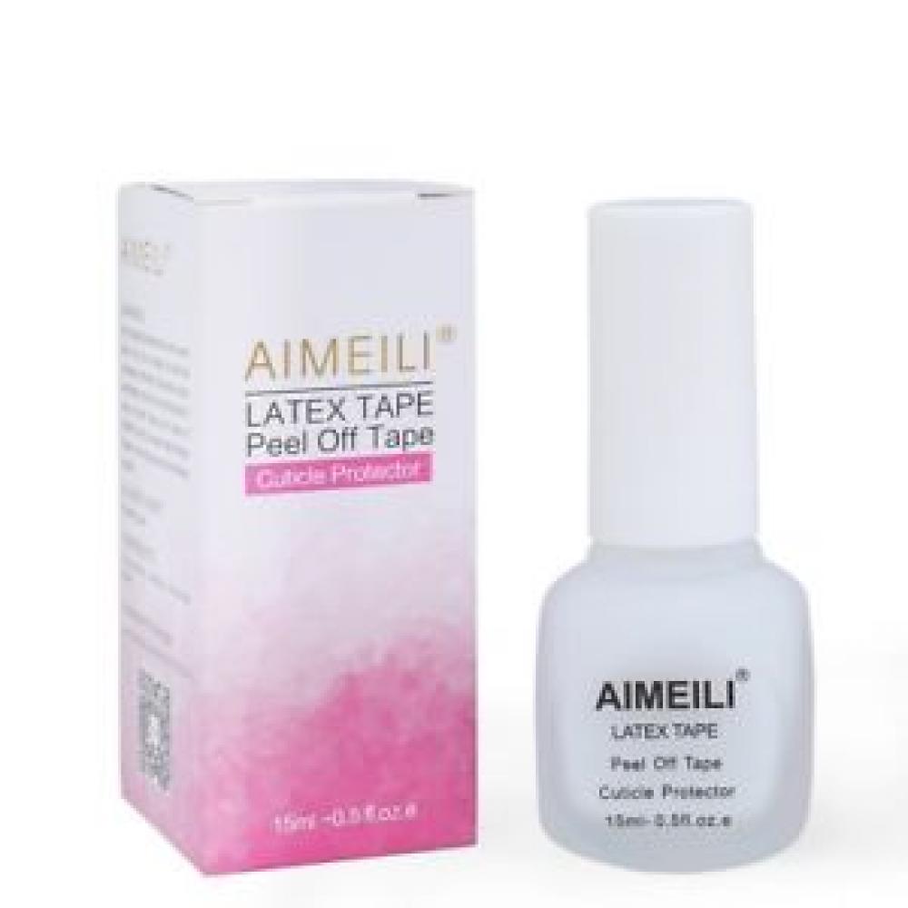 AIMEILI Liquid Latex Peel Off Tape Cuticle Guard Polish Barrier Skin Protector for Nail Art 15ml