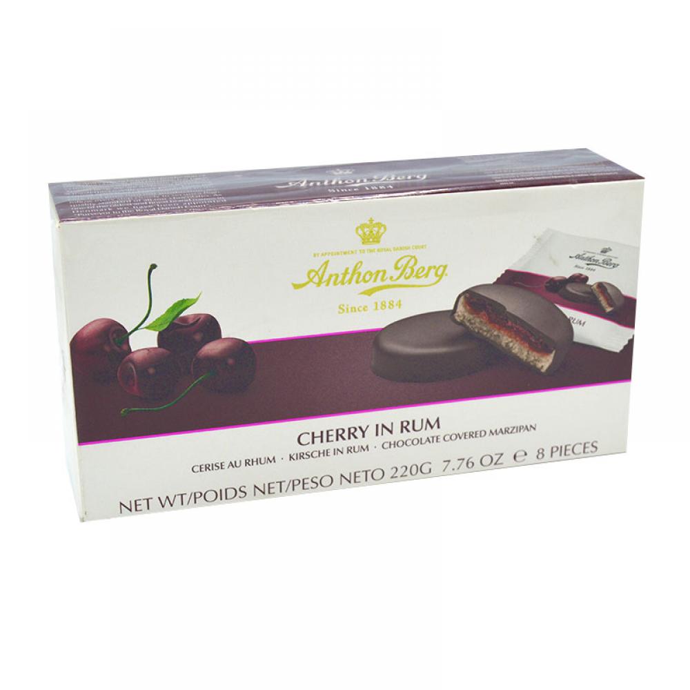 Anthon Berg Cherry in Rum Chocolate Covered Marzipans 220g