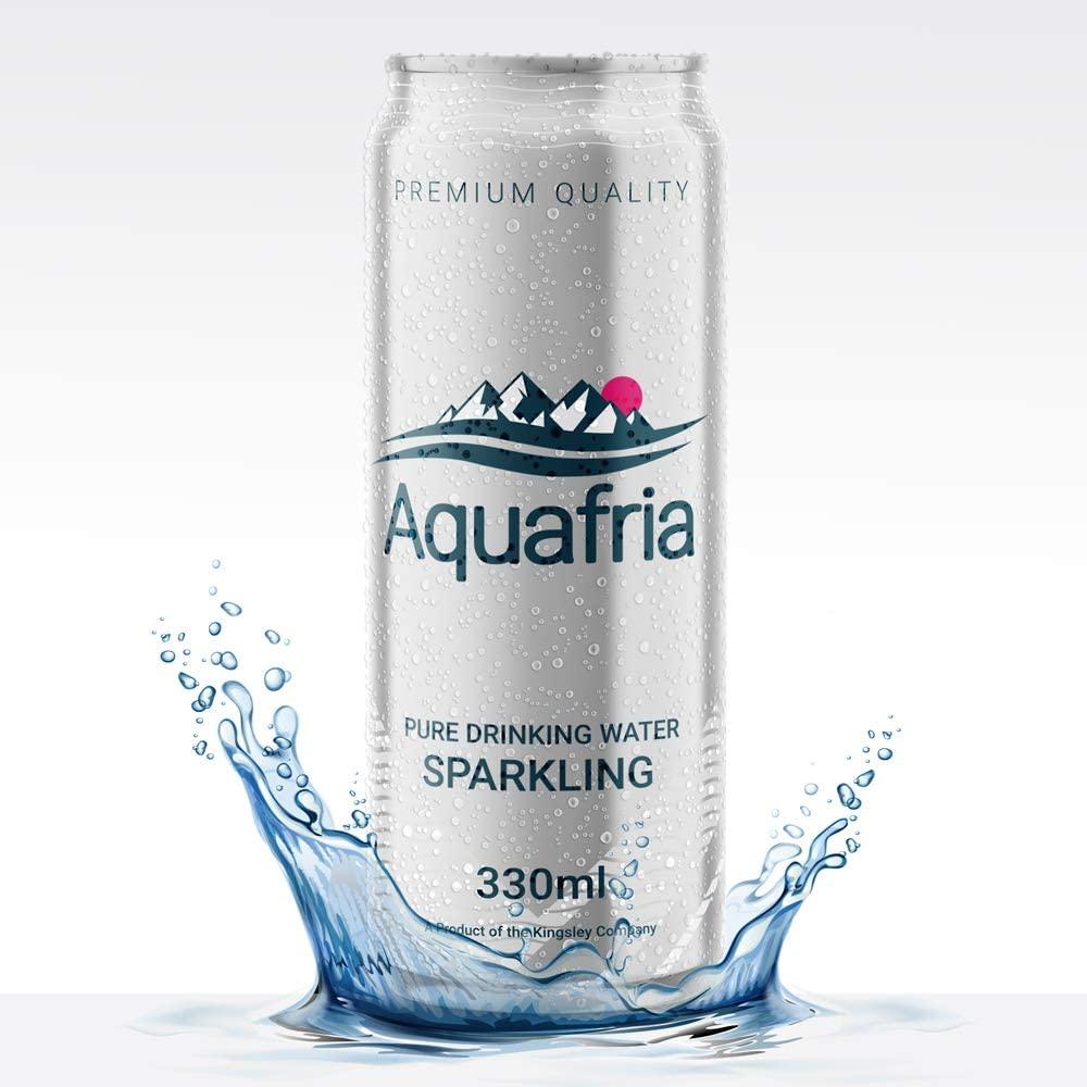 Aquafria Pure Water Sparkling Can 330ml