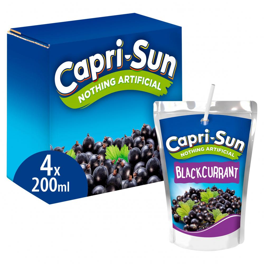 Capri Sun Blackcurrant 4 x 200ml