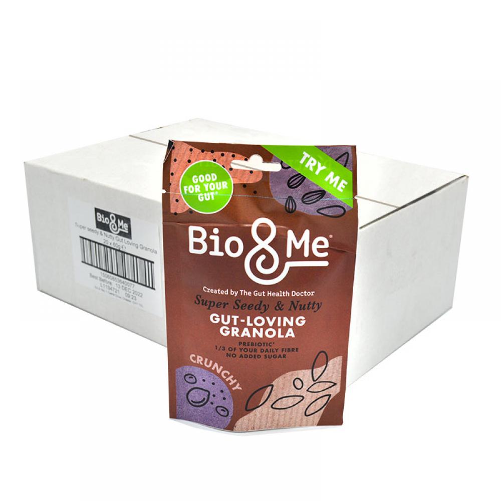 CASE PRICE  Bio and Me Super Seedy and Nutty Granola 20 x 60g