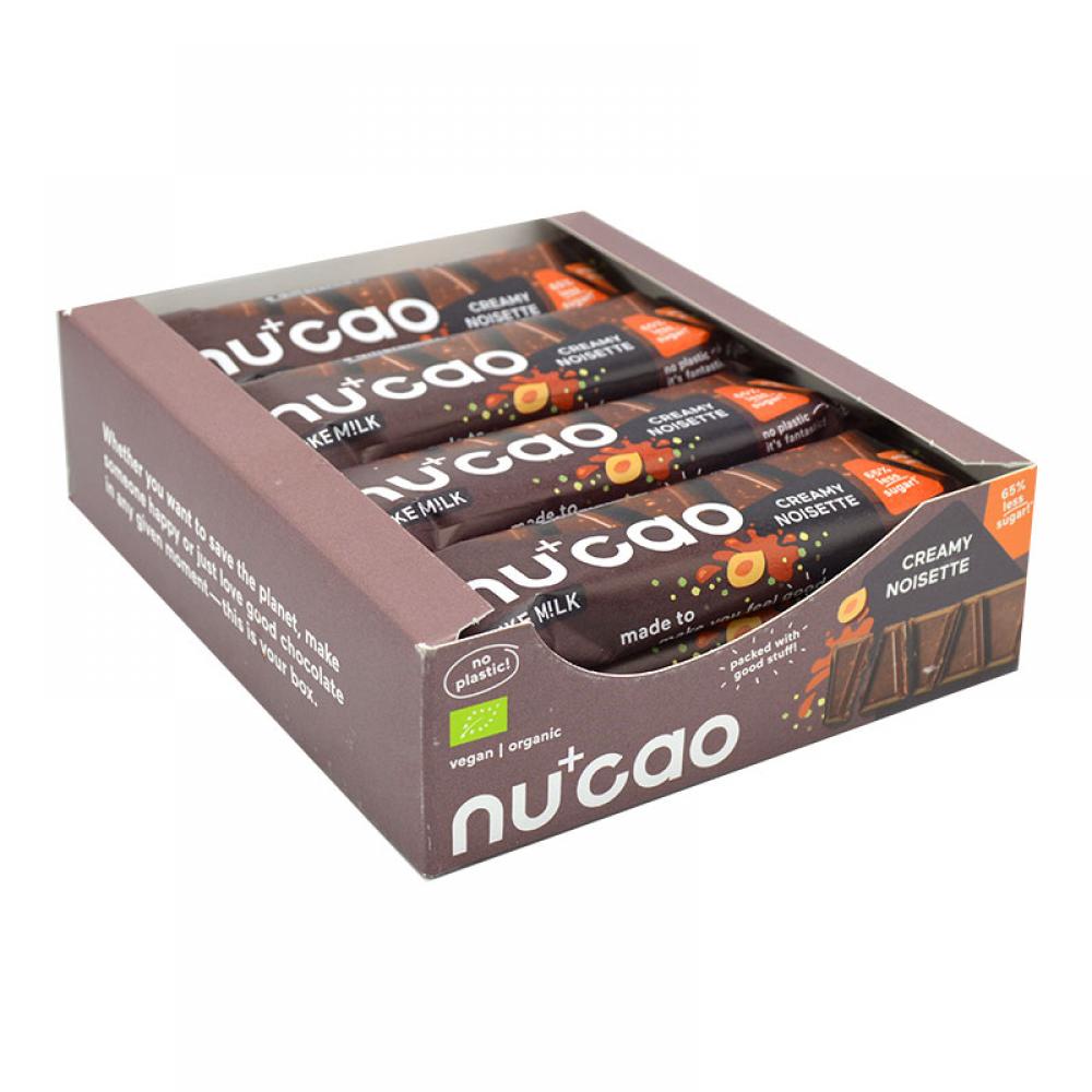 CASE PRICE  Nucao Organic Creamy Noisette Bar 12 x 40g