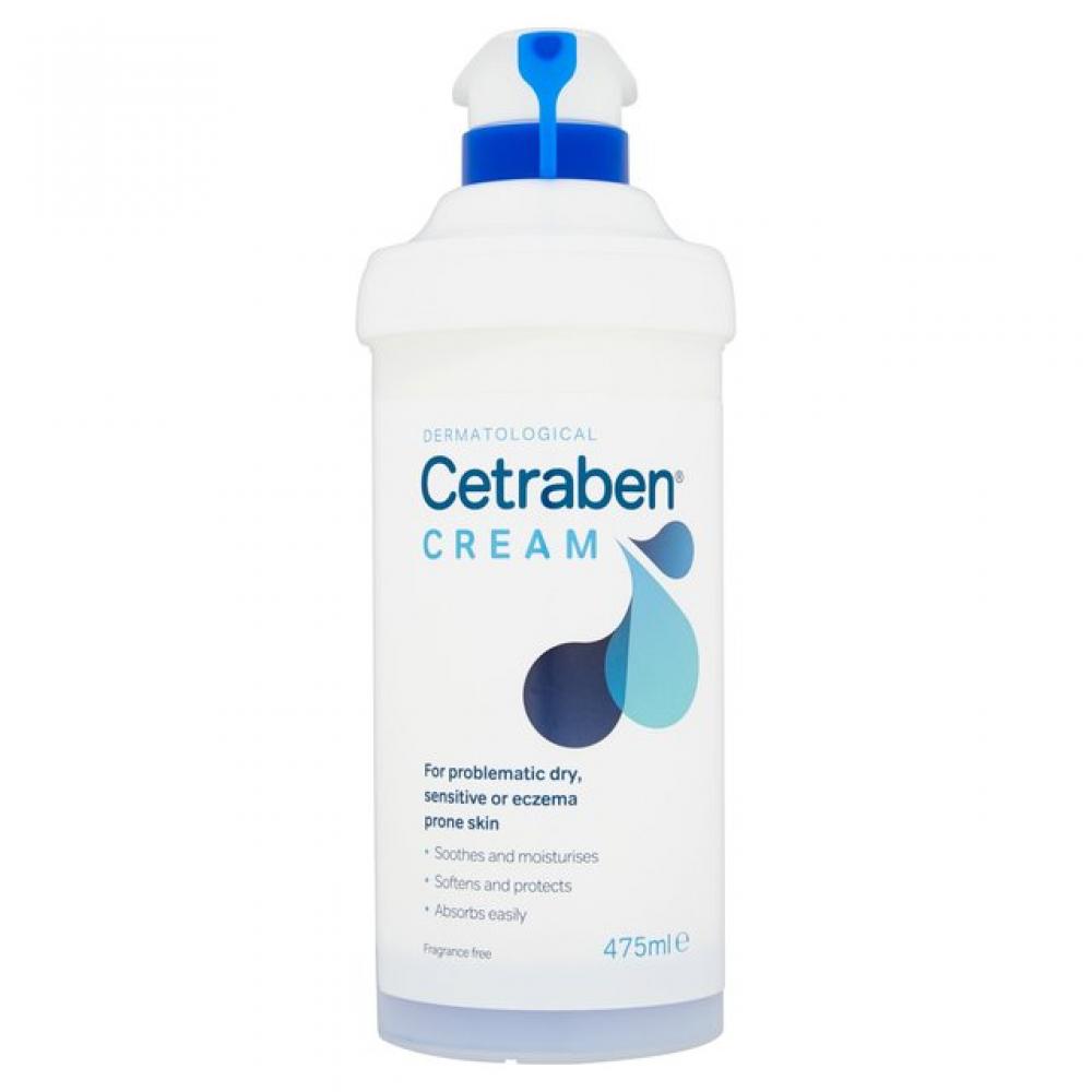 WEEKLY DEAL  Cetraben Dermatological Dry Sensitive or Eczema Skin Cream 475ml