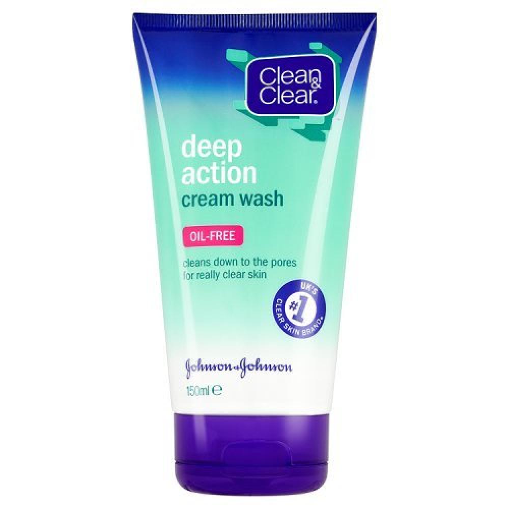Clean and Clear Deep Action Oil-Free Cream Wash 150ml