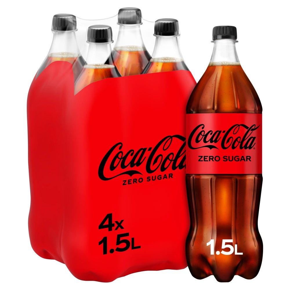 Coca Cola Zero 4 x 1.5 Litre
