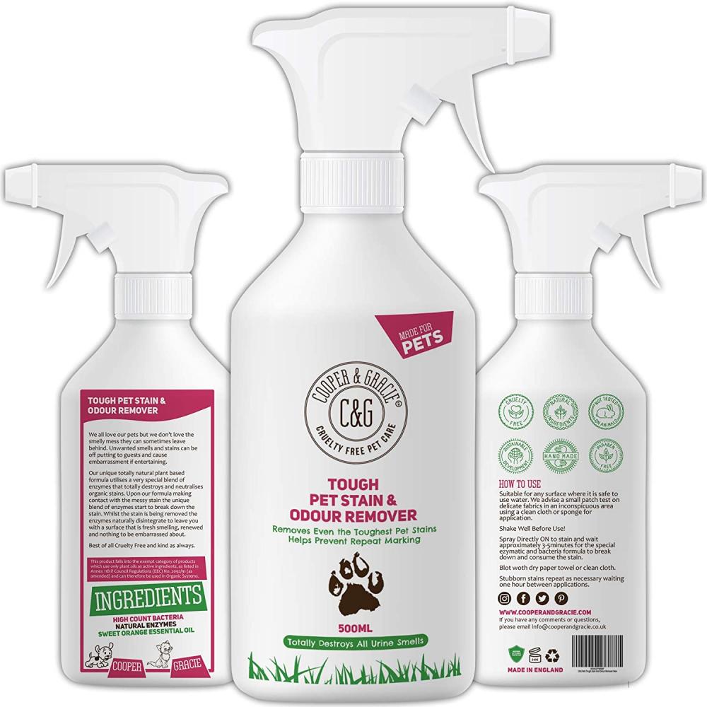 Cooper and Gracie Tough Pet Stain Urine and Odour Remover 500ml
