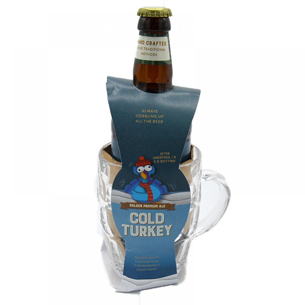 Cottage Delight Cold Turkey Premium Ale With Glass Tankard
