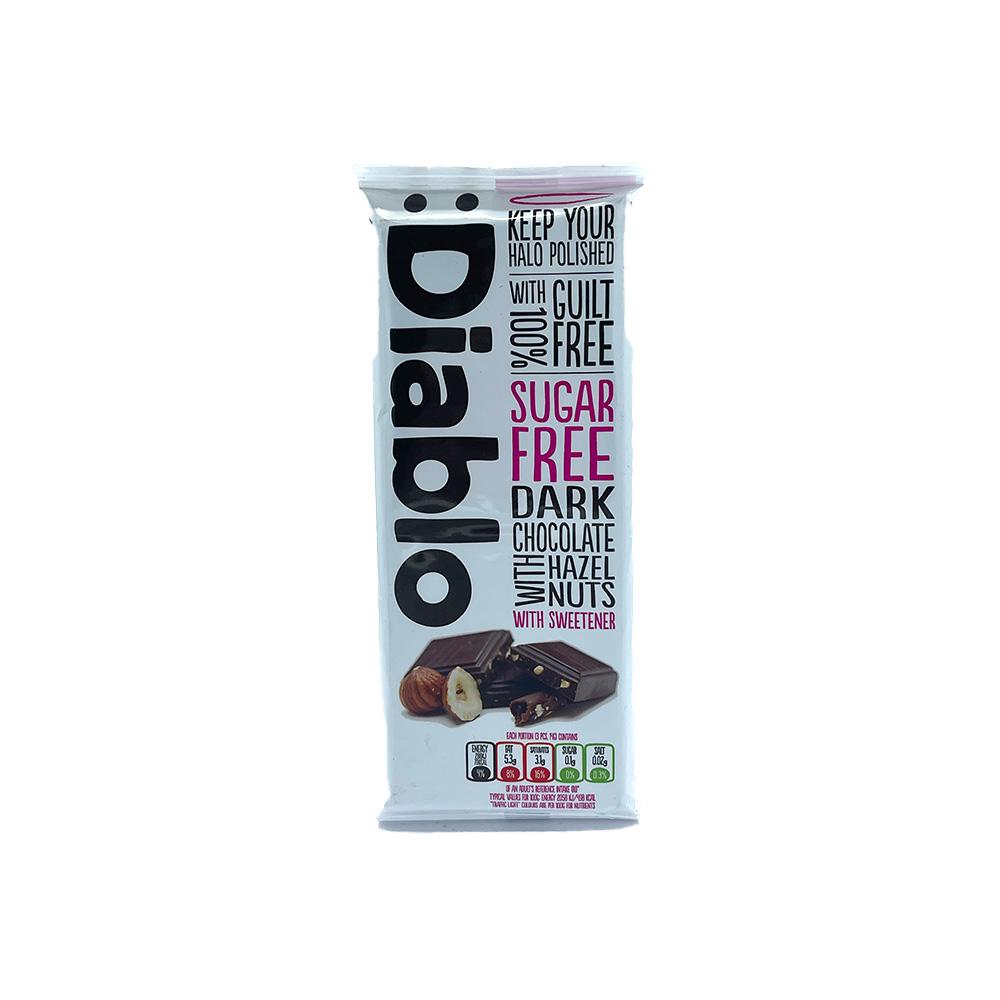 Diablo Sugar Free Dark Chocolate With Hazelnuts 85g
