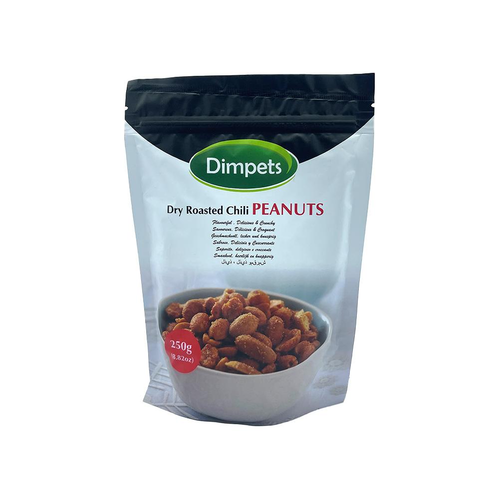 Dimpets Dry Roasted Chilli Peanuts 250g