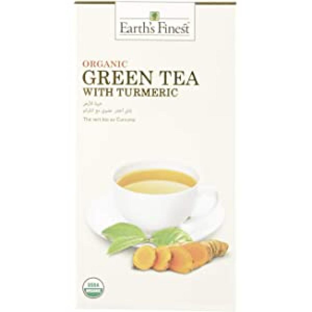 Earths Finest Organic Moringa Tea With Turmeric 25 Tea Bags