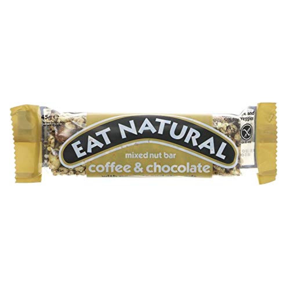 Eat Natural Coffee and Chocolate with Peanuts and Almonds Bar 45g