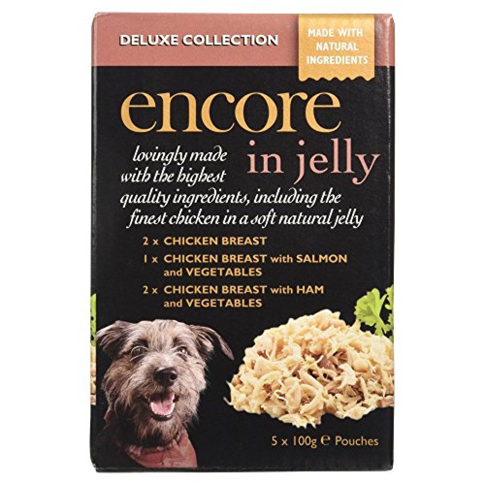 Encore Deluxe Collection Dog Food in Jelly 5x 100g