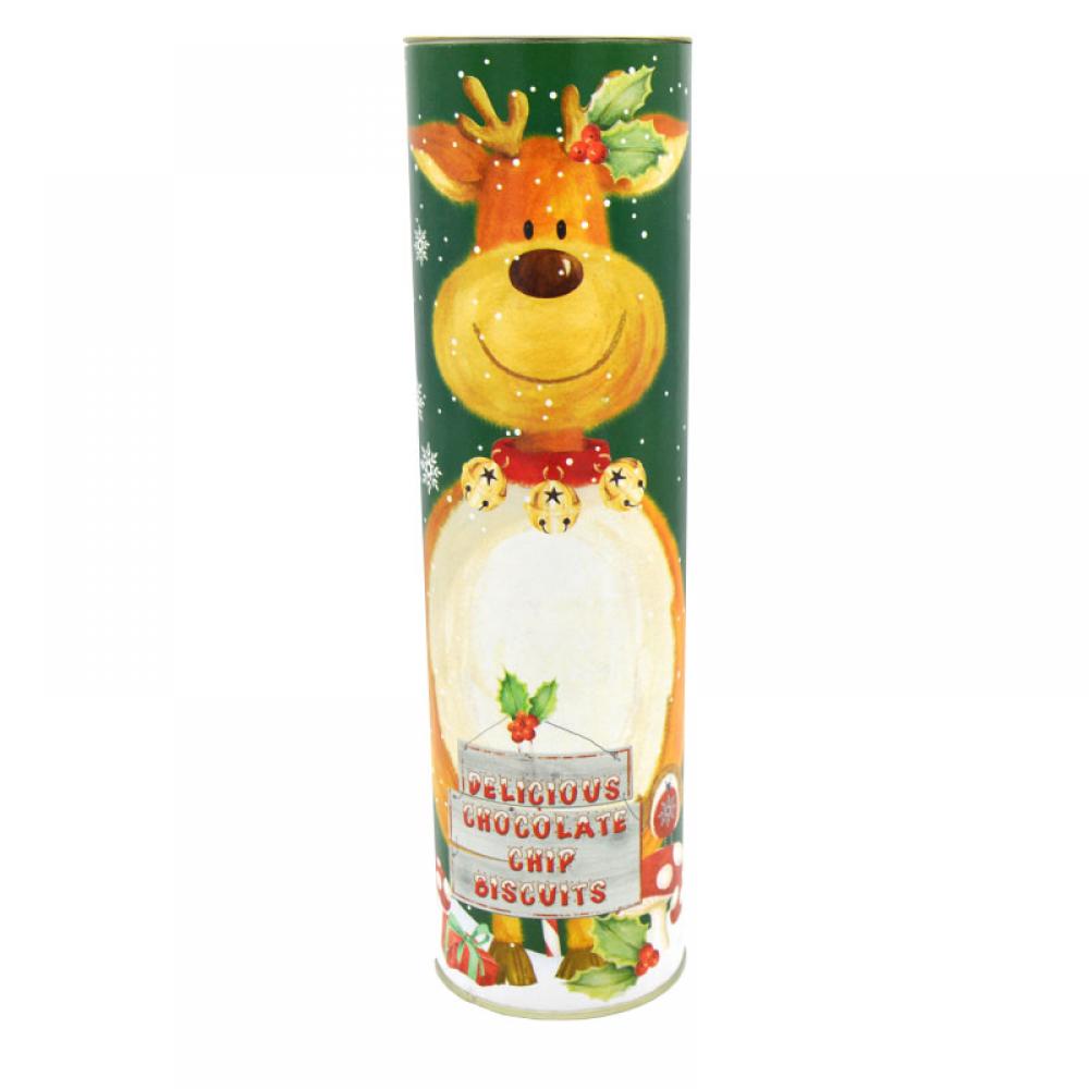 Farmhouse Biscuits Mini Chocolate Chip Biscuits In Reindeer Tube 200g