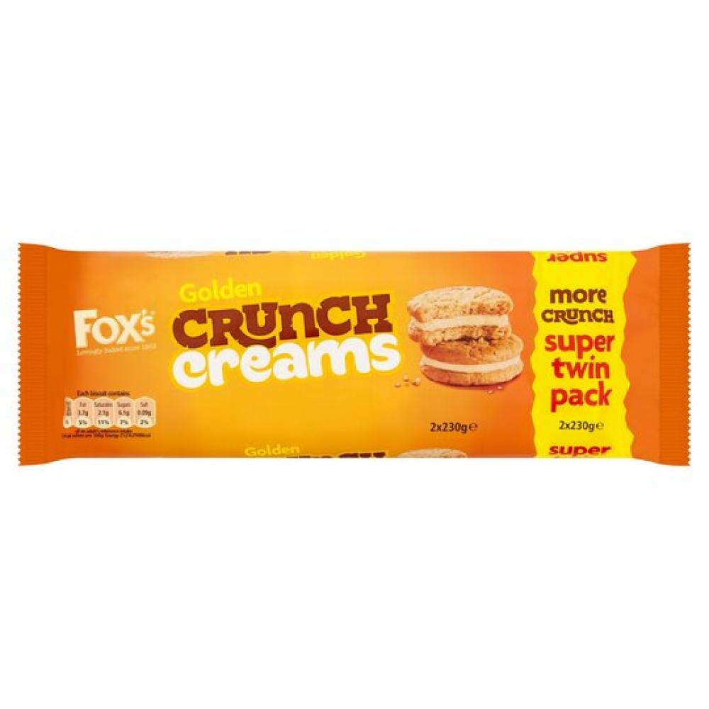 SALE  Foxs Golden Crunch Creams 2 x 230g