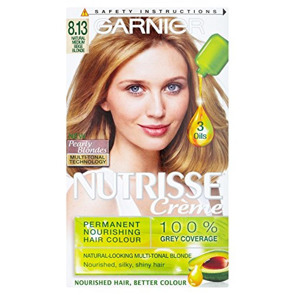 Garnier Nutrisse 8.13 Medium Beige Blonde Permanent Hair Dye