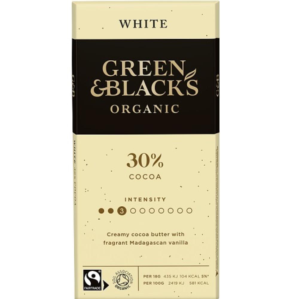 Green and Blacks Organic White Chocolate Bar 90g