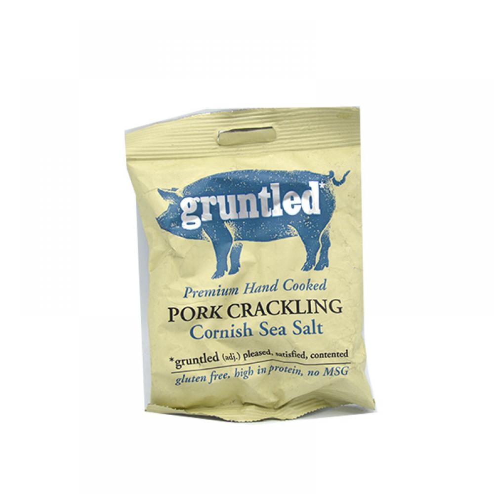 SALE  Gruntled Pork Crackling Cornish Sea Salt 40g