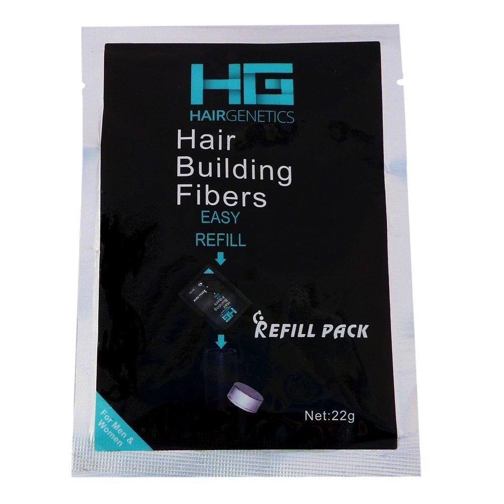 SALE  Hair Genetics Advanced Keratin Hair Building Fibres Refill Pack NO.4 Medium Brown 22 g