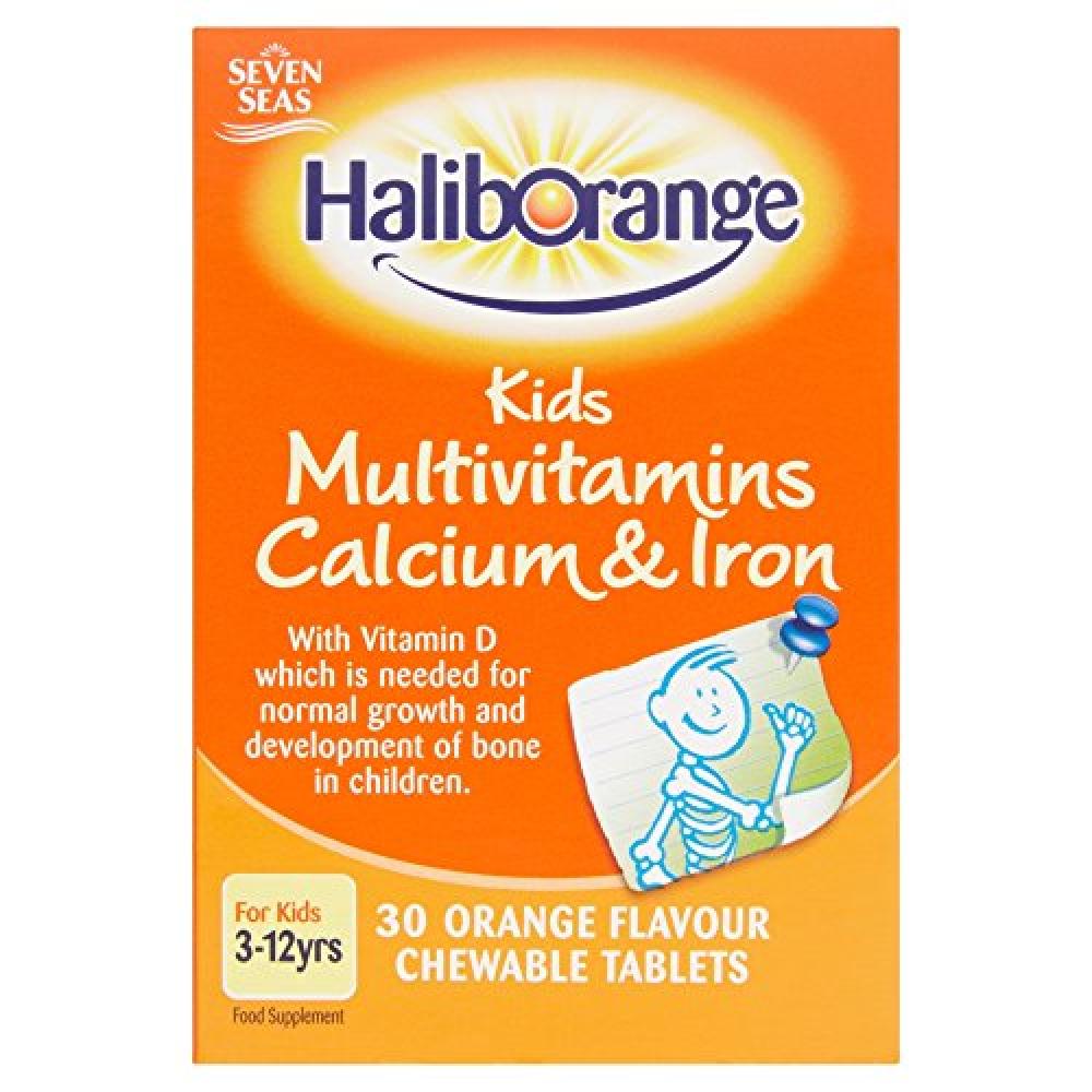Haliborange Kids Multi-vitamins Calcium and Iron Chewable Tablets 30