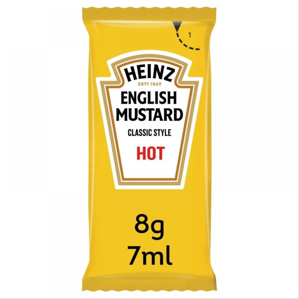 Heinz English Mustard Hot 250 x 8g