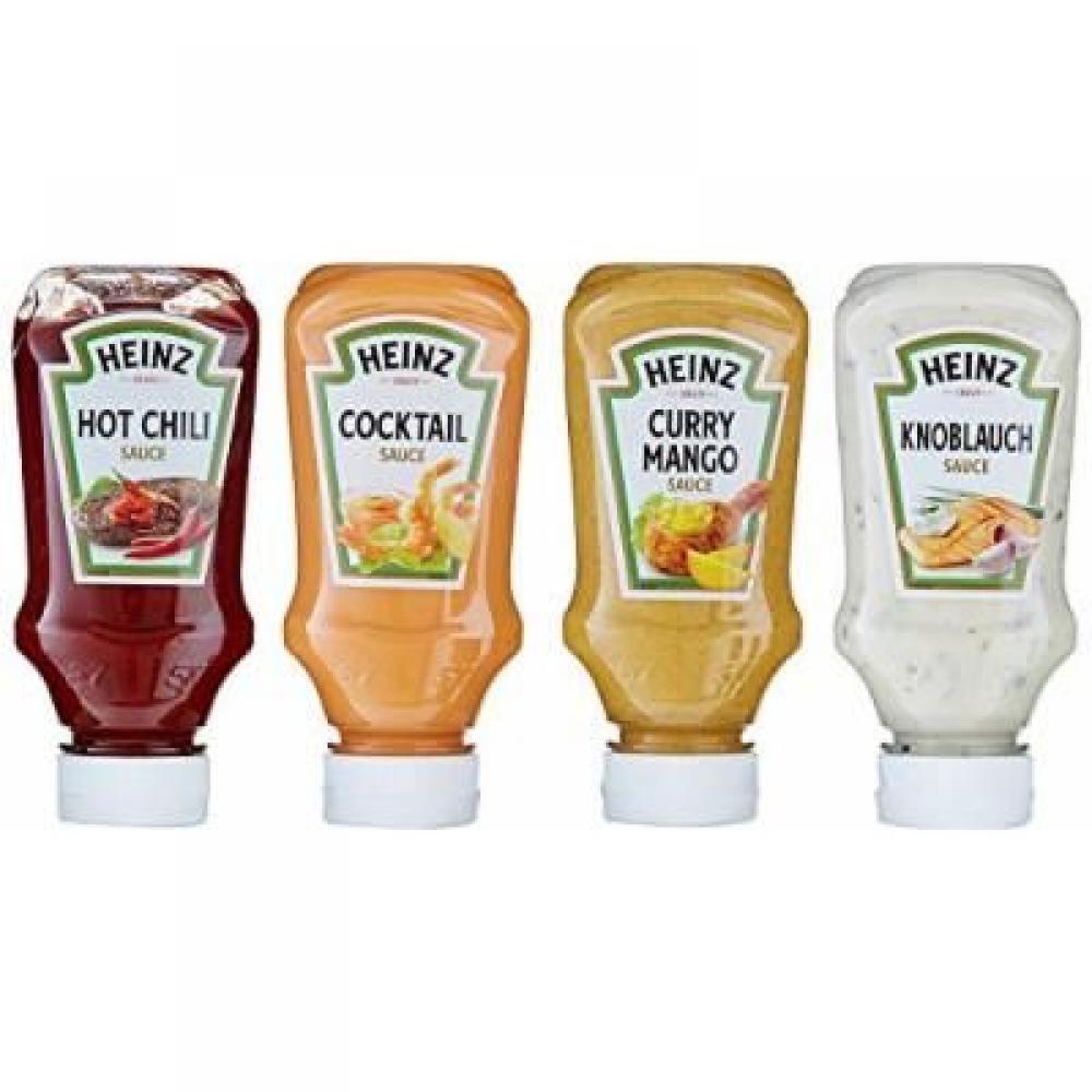 SALE  Heinz Variety Sauces 4 x 220ml