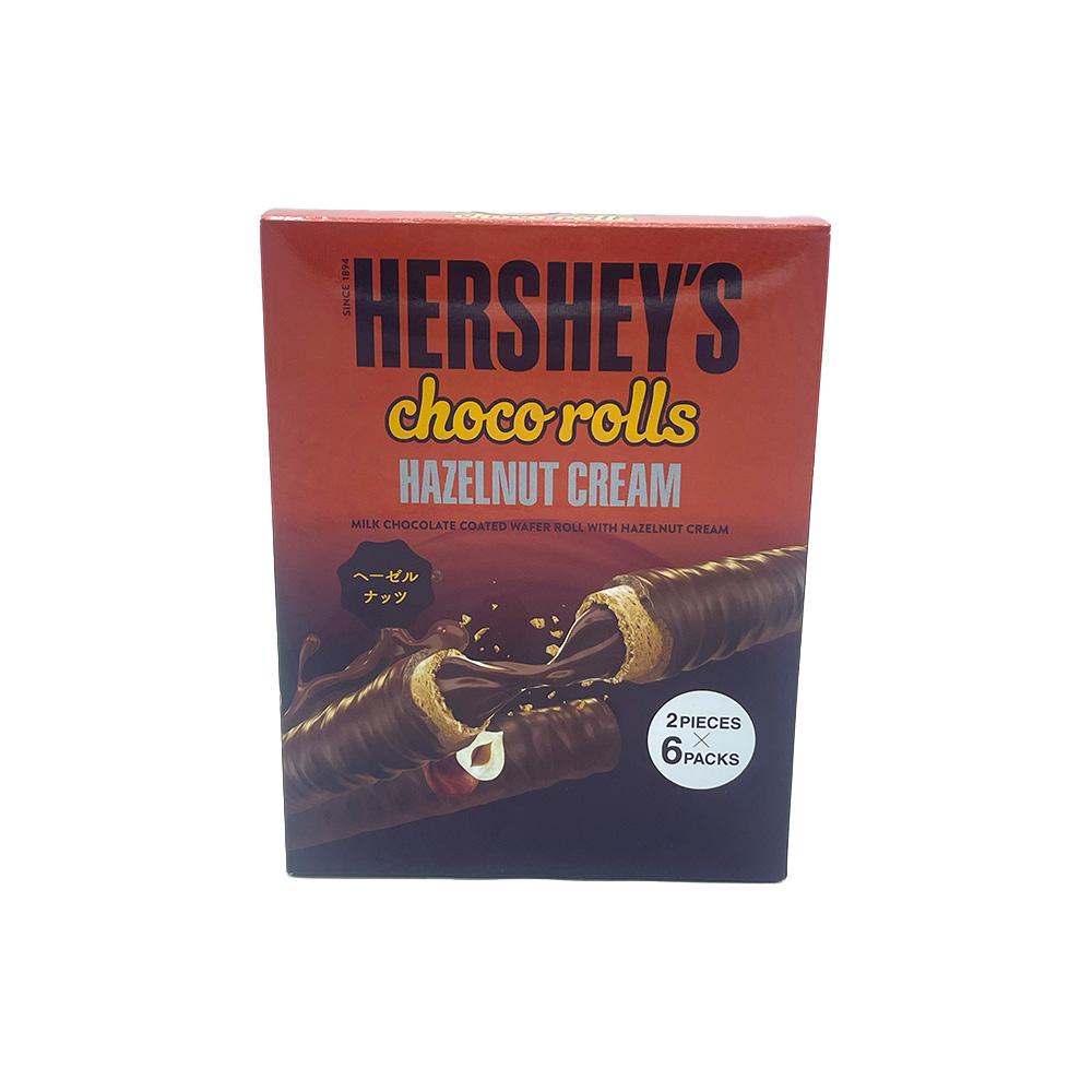 Hersheys Choco Rolls Hazelnut Cream 2 Pieces x 6 Packs