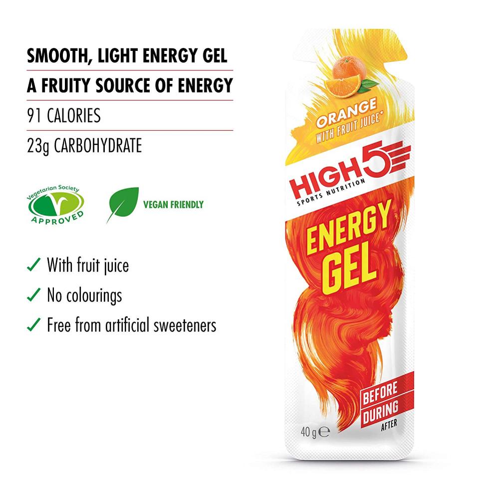 High 5 Sports Nutrition Energy Gel Orange 40g