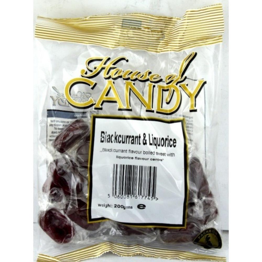 House Of Candy Blackcurrant and Liquorice 200g
