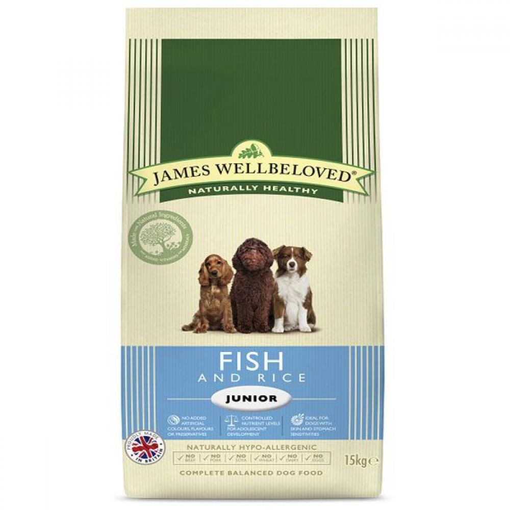 James Wellbeloved Complete Dry Junior Dog Food Fish and