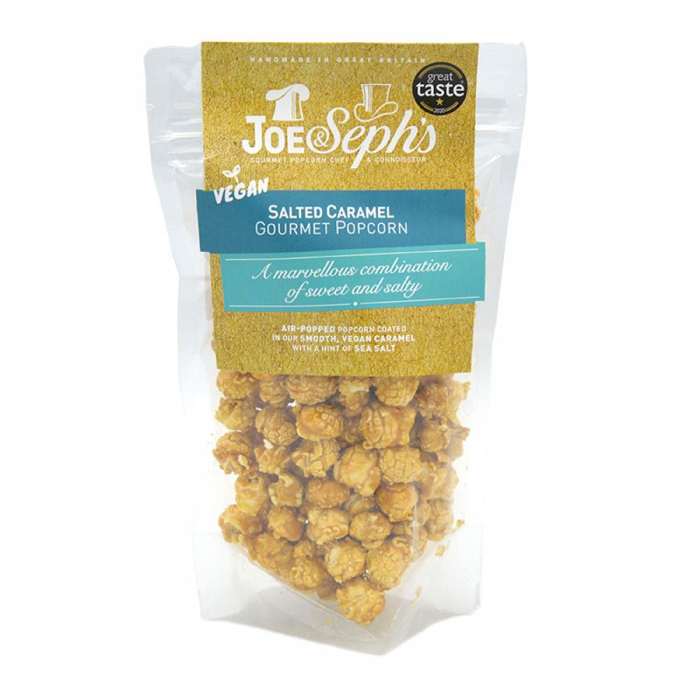Joe and Sephs Vegan Salted Caramel Gourmet Popcorn 80g