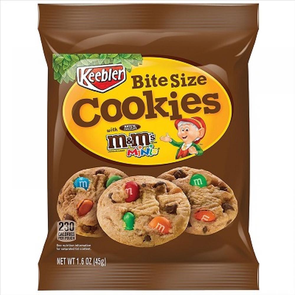 Keebler Bite Size M and Ms Minis Cookies 45g