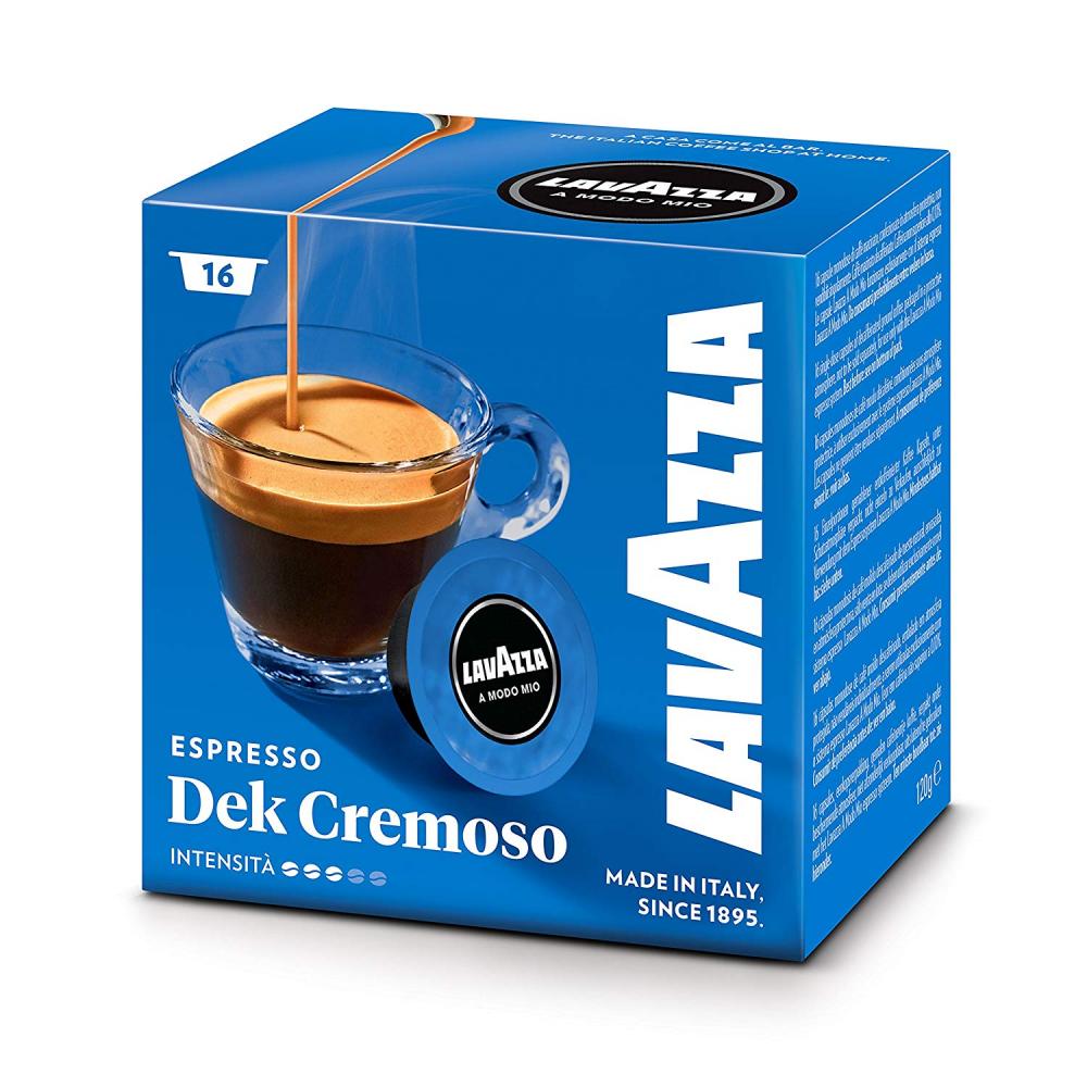 SALE  Lavazza A Modo Mio Dek Cremoso Coffee 16 Capsules 120g