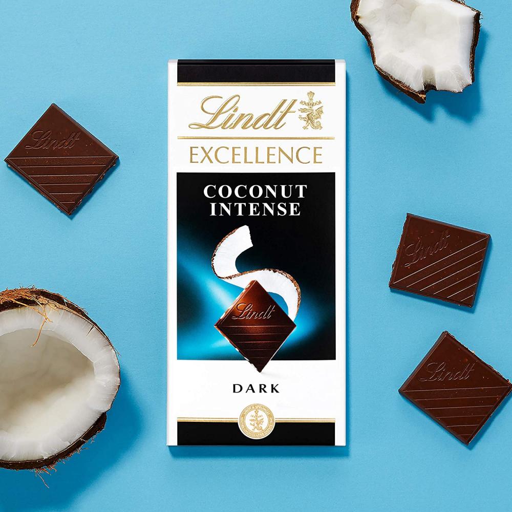 Lindt Excellence Dark Coconut Chocolate Bar 100g