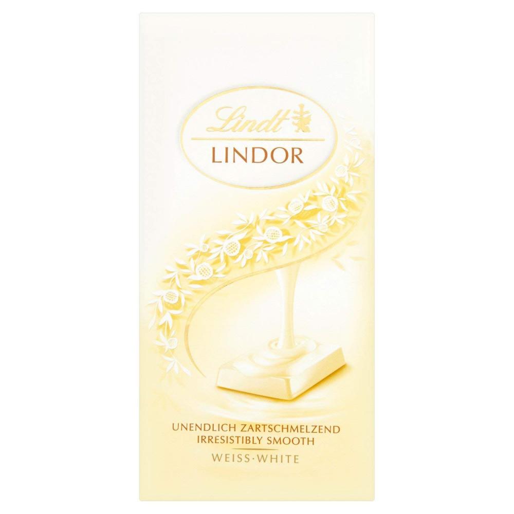 Lindt Lindor White Chocolate Bar 100g | Approved Food
