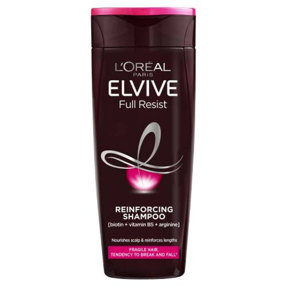 Loreal Paris Elvive Full Resist Reinforcing Fragile Hair Shampoo with Biotin for Hair Fall 400 ml
