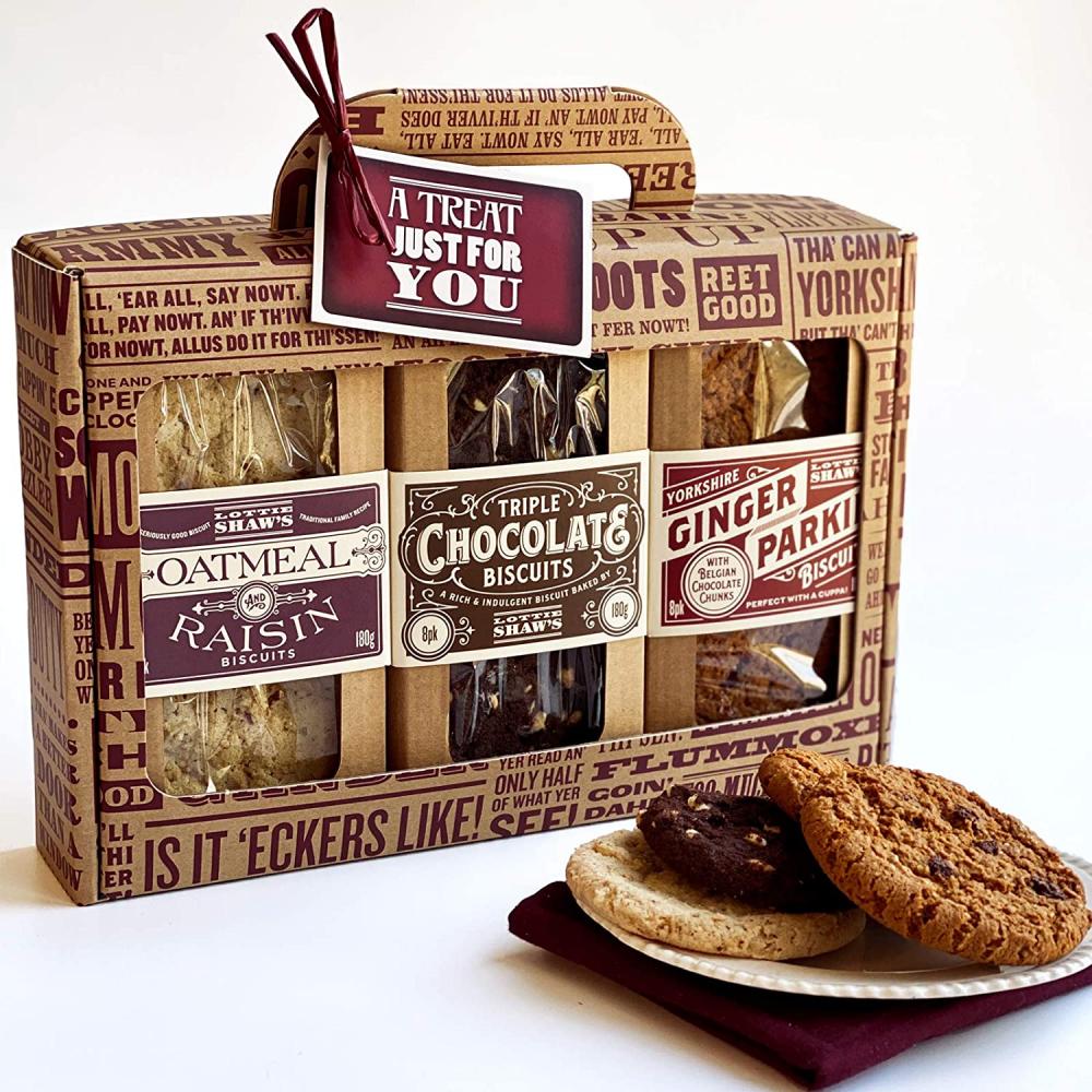 SALE  Lottie Shaws Luxury 3 Pack Biscuit Gift Box 540g