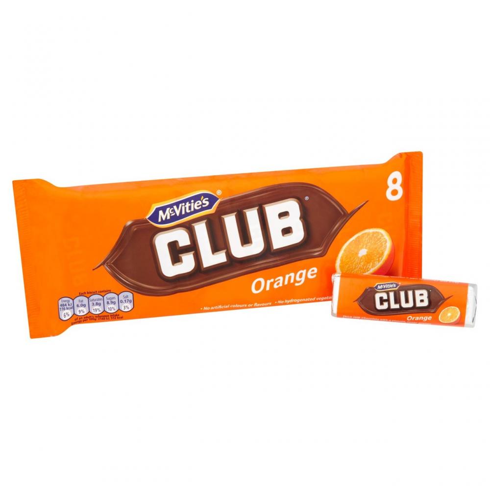 McVities Club Orange 6 x 22g