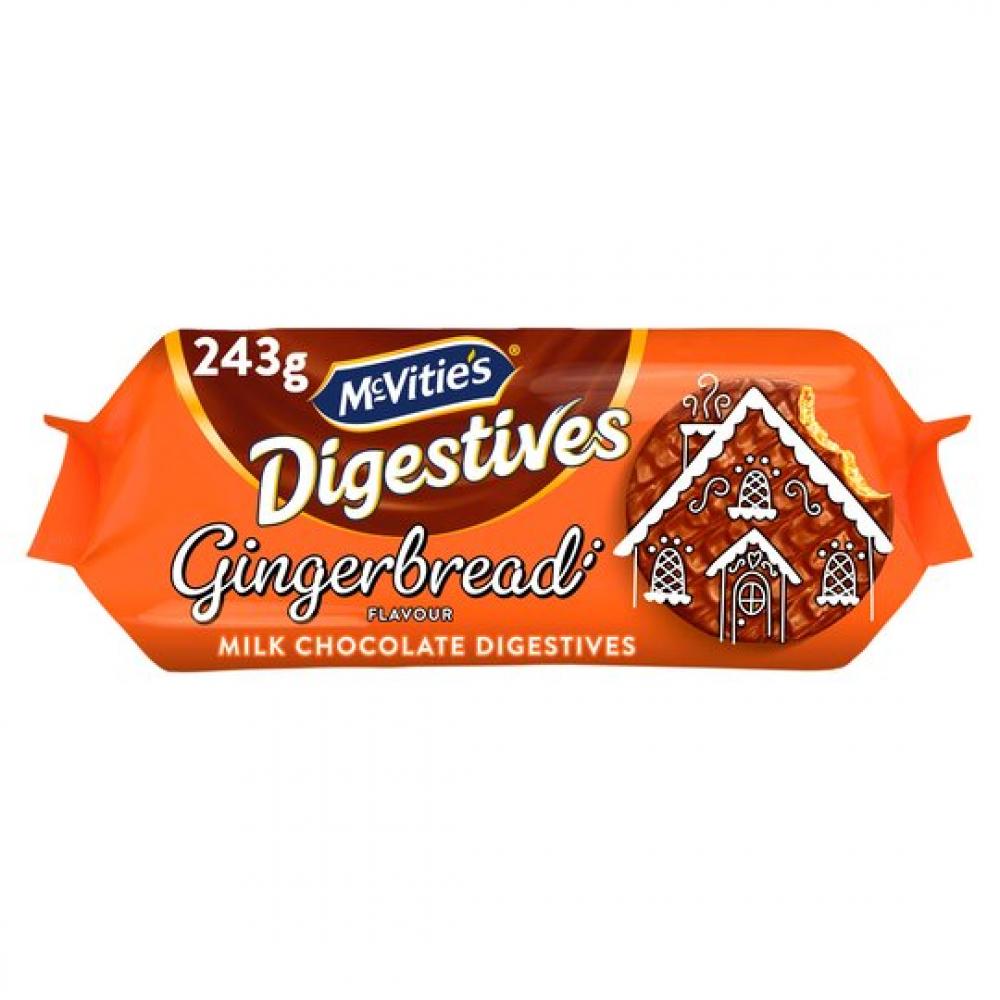 McVities Milk Chocolate Digestives Gingerbread Flavour 243g