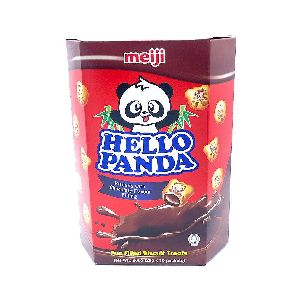 SALE  Meiji Hello Panda Chocolate Biscuits with Chocolate Flavour Filling 260g