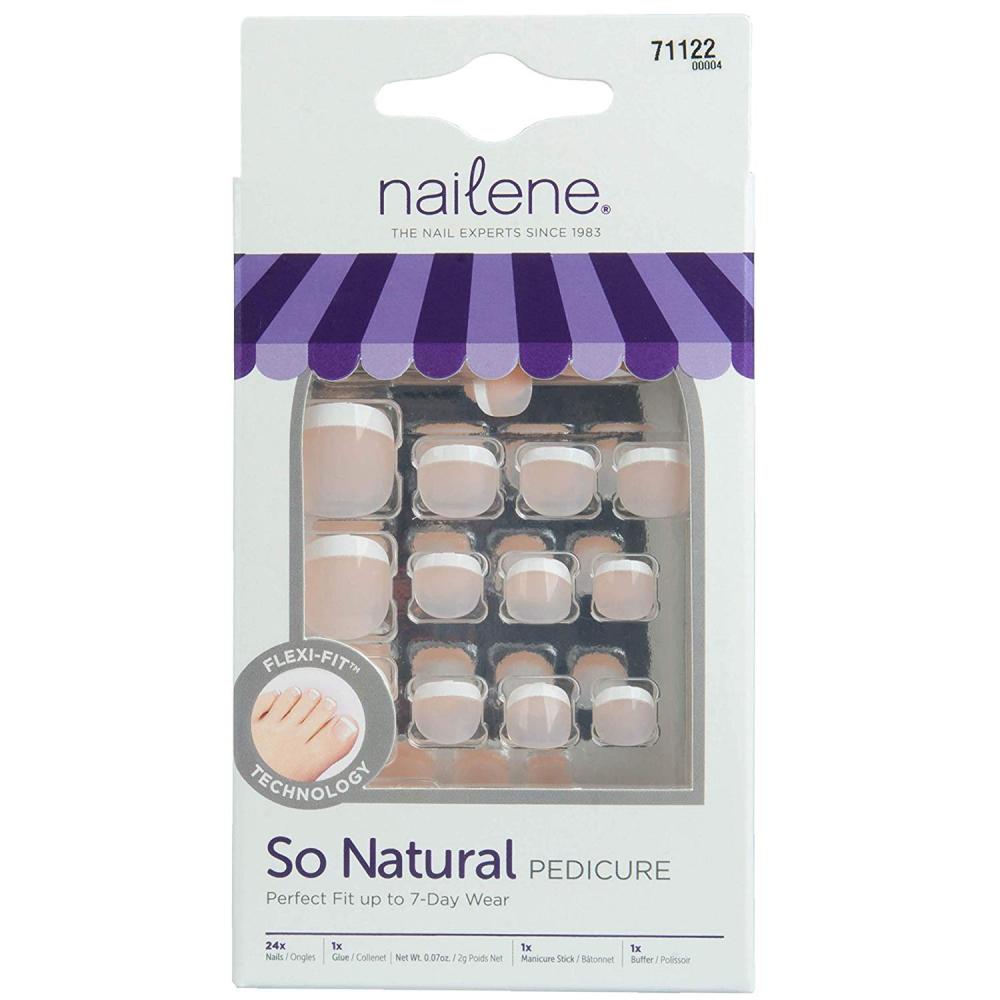 Nailene So Natural Toenails Everyday French 24 Nails