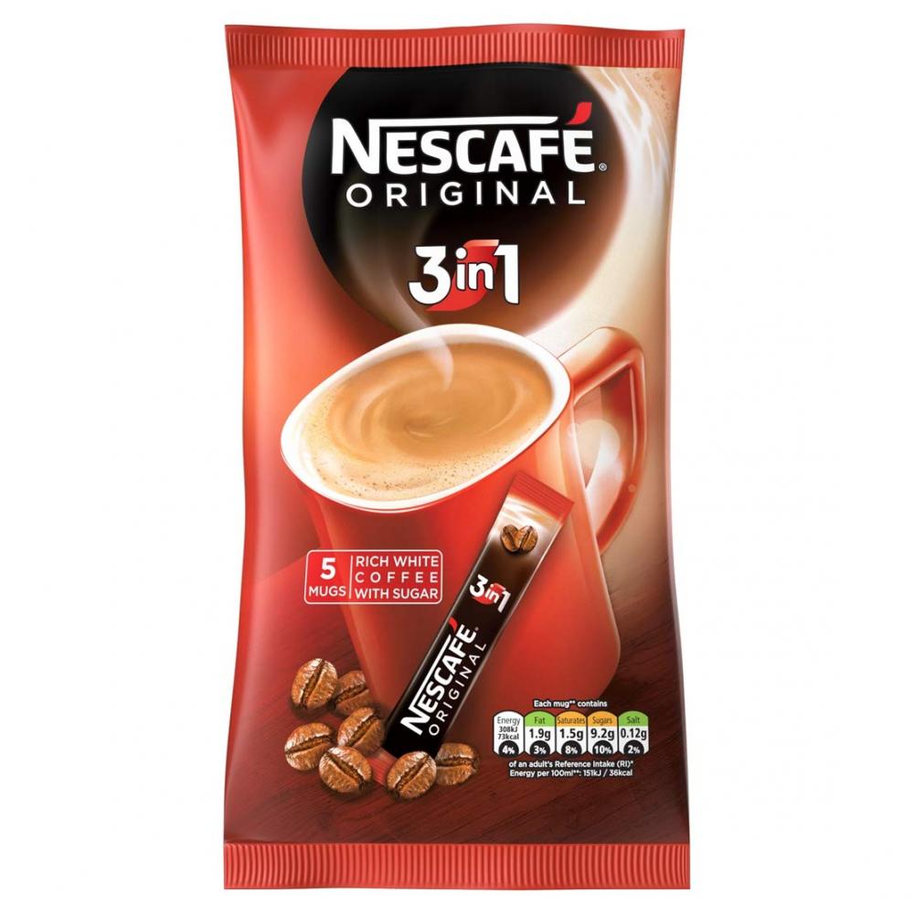 Nescafe 3-in-1 Coffee 5 Sachets 85g | Approved Food