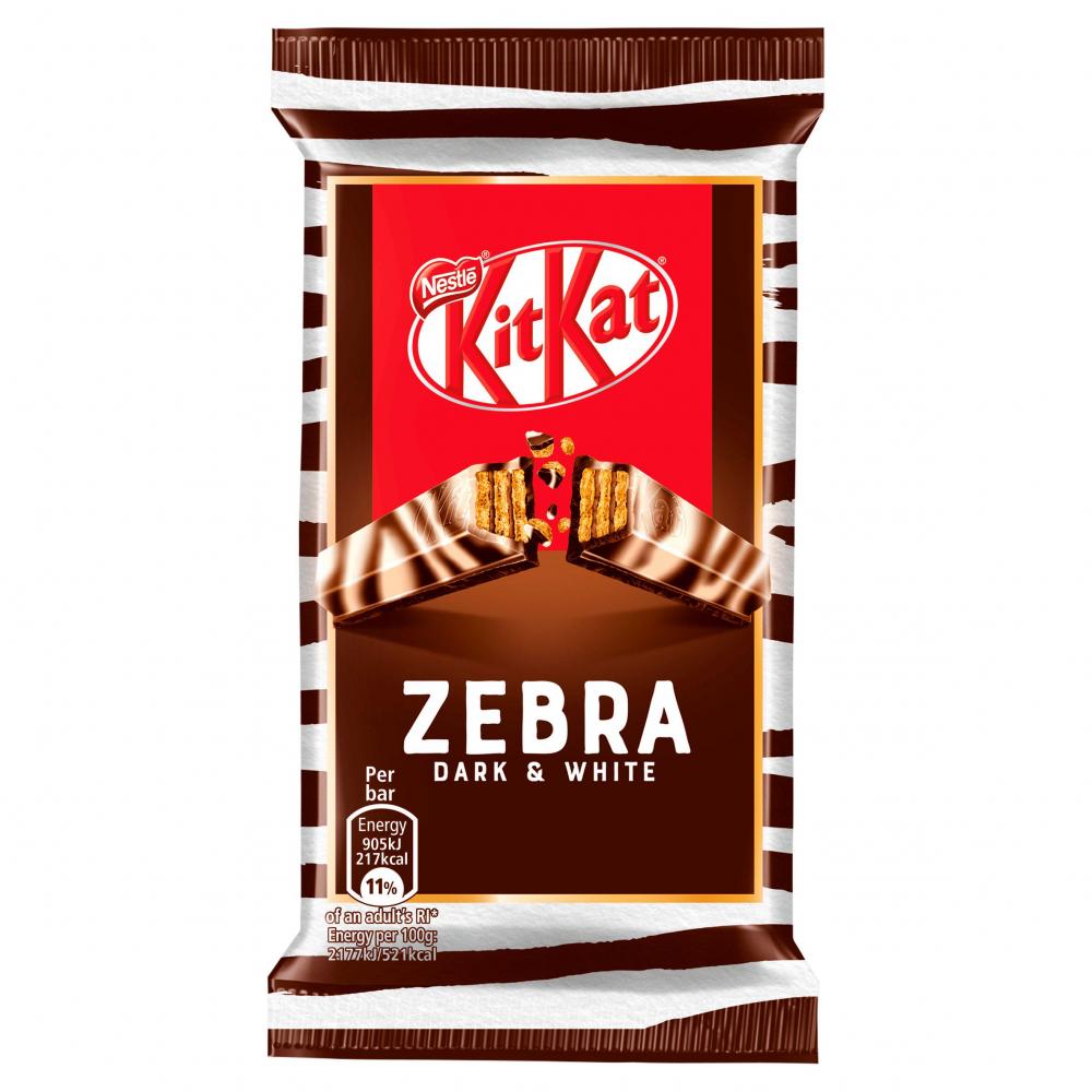 Nestle Kitkat Zebra Dark and White 4 Fingers 41.5g