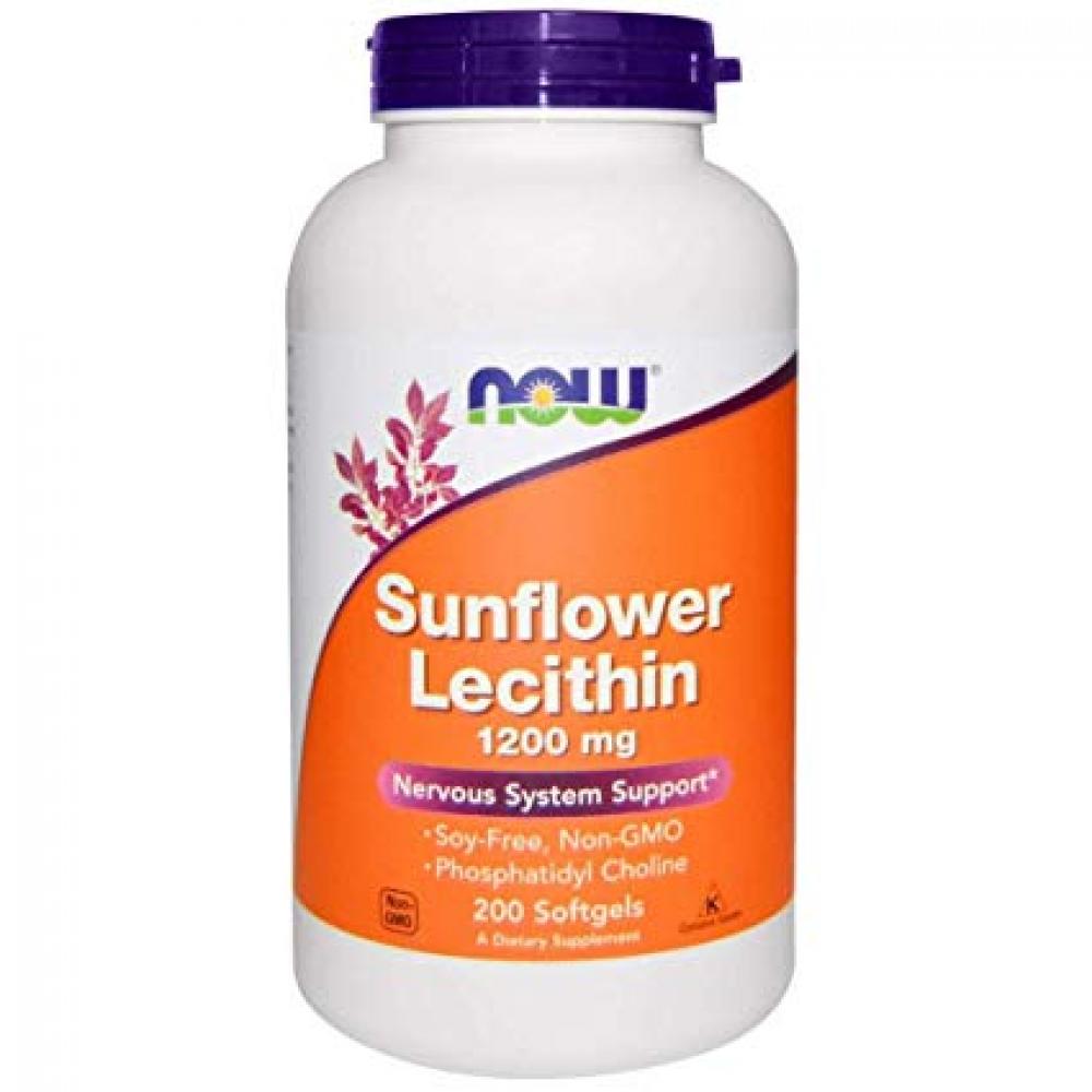 Now Sunflower Lecithin 1200mg 200 Softgels