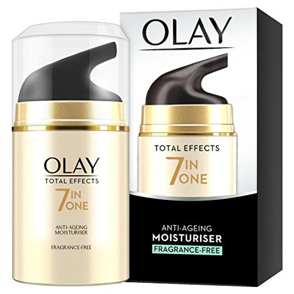 Olay Total Effects 7-in-1 Fragrance Free Anti-Ageing Moisturiser 50ml Damaged Box
