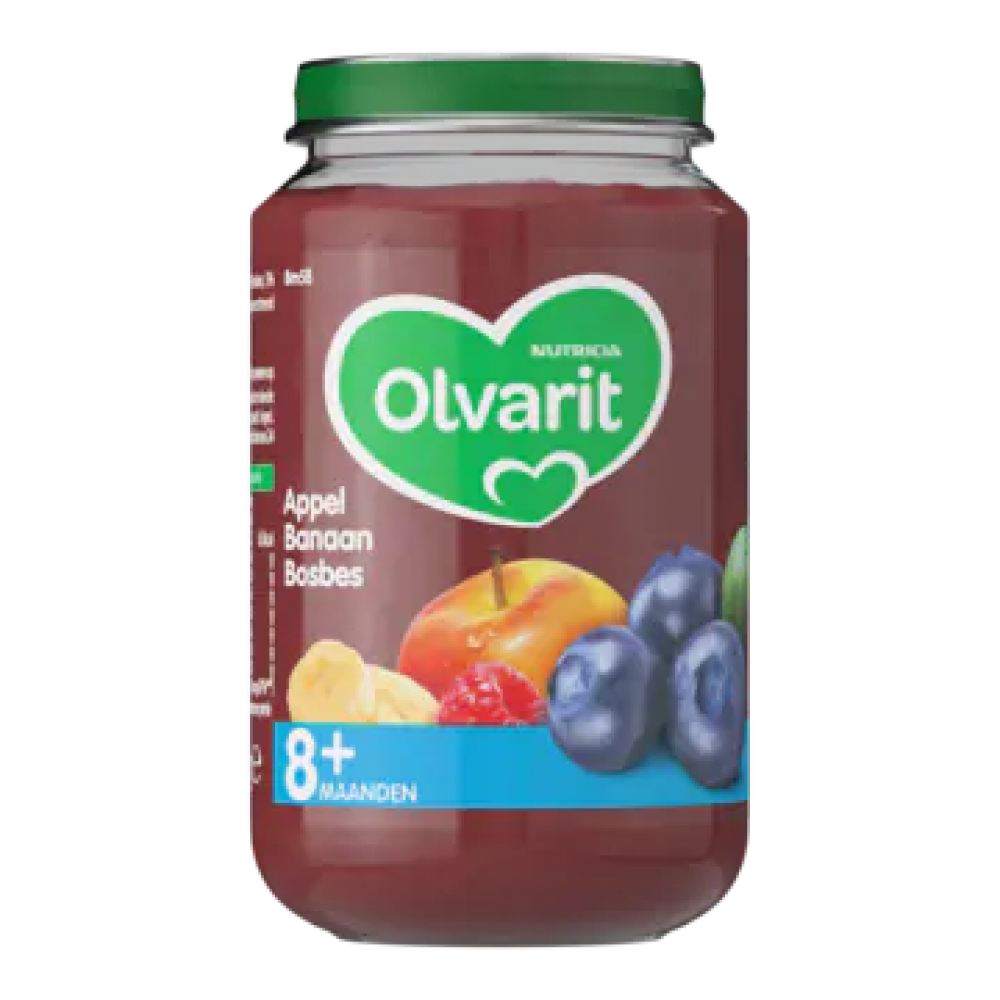 Olvarit Apple Banana and Blueberry 8 Months Plus 200g